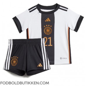 Tyskland Ilkay Gundogan #21 Hjemmebanetrøje Børn VM 2022 Kortærmet (+ Korte bukser)